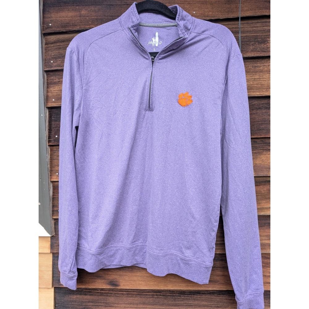 Johnnie-O Free borne Performance 1/4 Zip Clemson University Tiger Paw Sz Small
